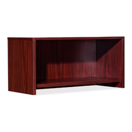 Lorell Lorell Hutch - 35.4" x 14.8" x 16.8" - Mahogany - Essentials Series 59506